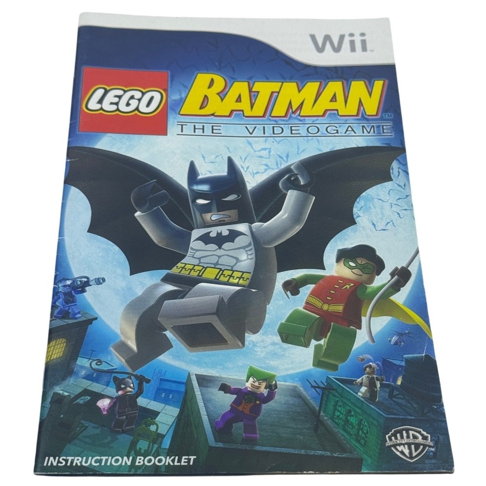 LEGO Batman The Videogame Nintendo Wii Instruction Booklet Manual‎ Only